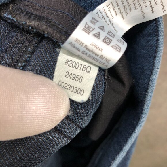 Spanx Jean-Ish Ankle Leggings Womens MP Blue Pull On Jegging Mid Rise - Picture 11 of 11